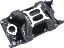 Mopar 318 340 360 Edelbrock Performer Rpm Air-gap Intake Manifold Black Powder Mopar 318 340 360 Edelbrock Performer Rpm Air-gap Intake Manifold Black Powder