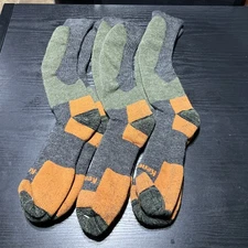 3 Pairs Kenetrek Canada Midweight Over-the-Calf Socks ( Large 9-12 ) Merino Wool