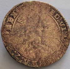 1549 Edward VI (6th) Base Silver Shilling 2nd period 2nd issue - Rare
