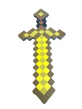 Mattel Mojang Minecraft Gold Sword Approx 24 Inches Length Foam