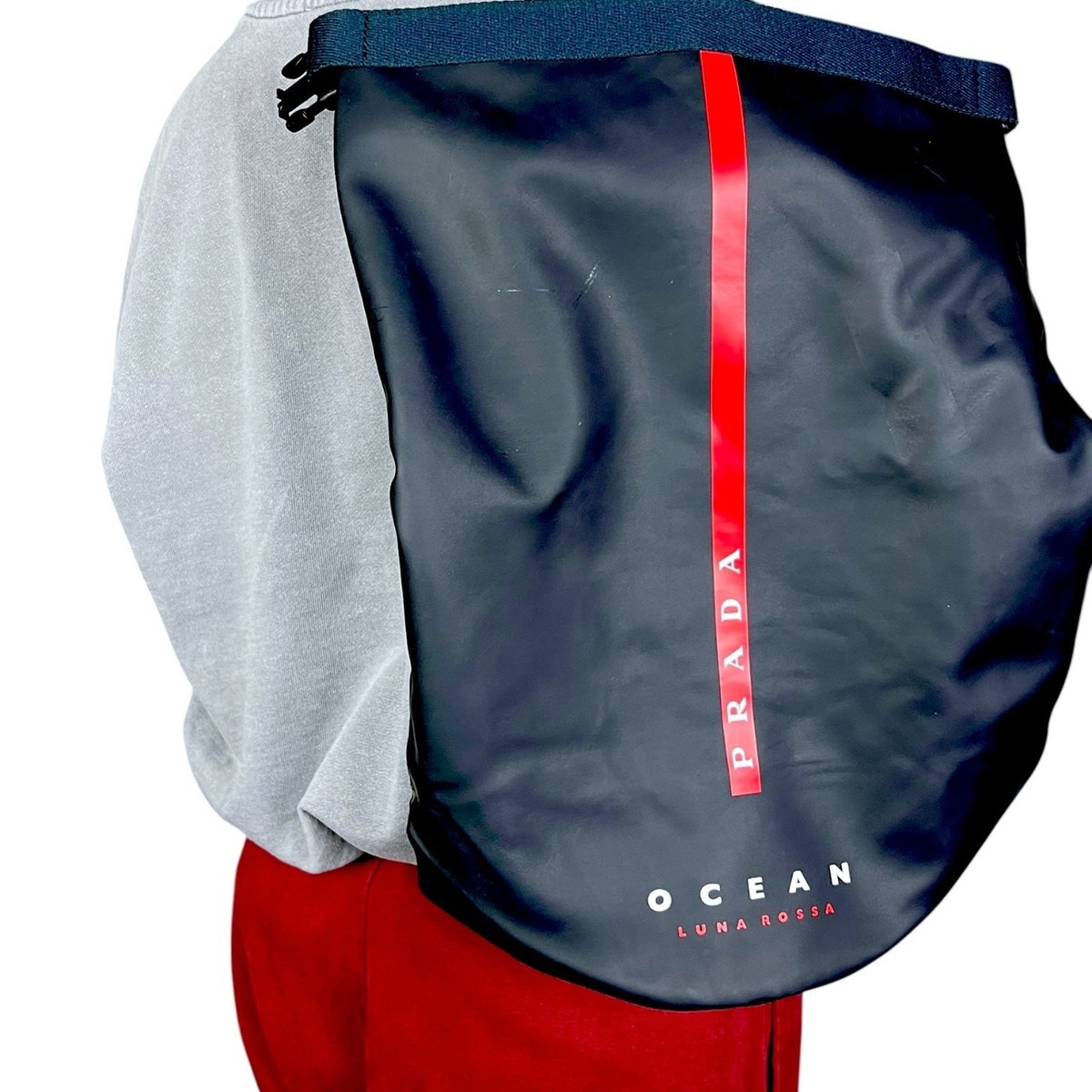 Prada Ocean Luna Rossa Black Sailing Bag | eBay