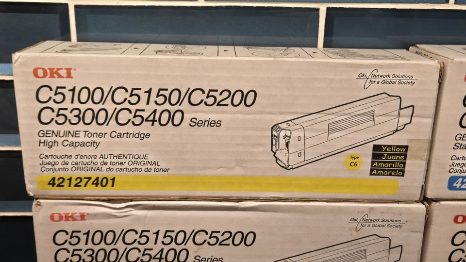 Oki C5100 / C5150 / C5200 / C5300 / C5400 Series Set of 4 KYCM Toner Cartridge - Image 3 of 4