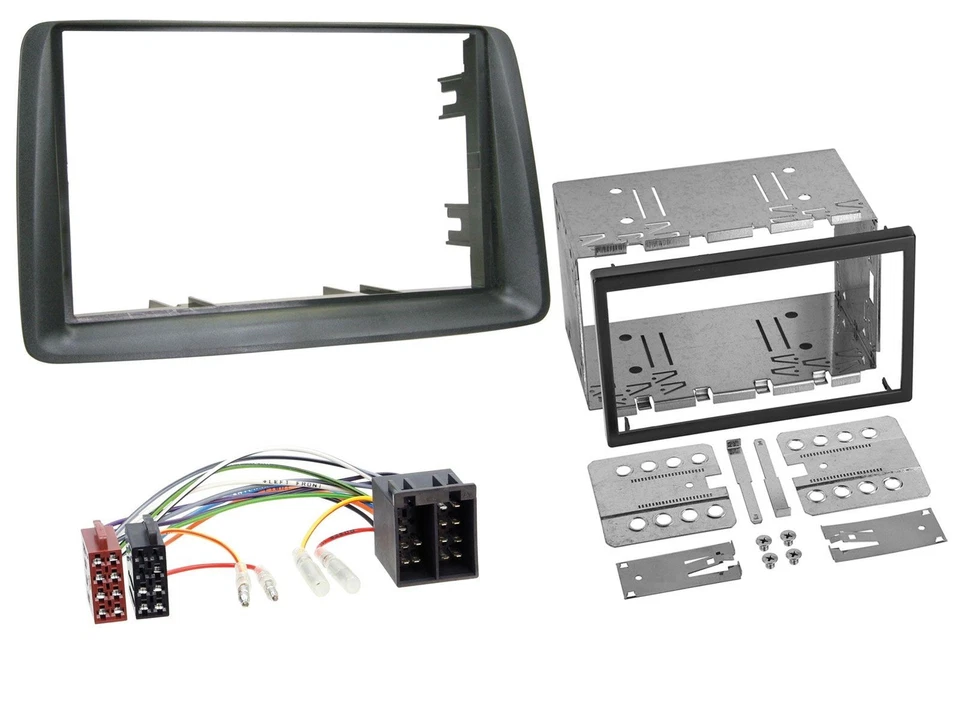JVC MP3 USB 2DIN DAB Bluetooth CD Autoradio für Fiat Panda 2003-2012 grau - Bild 3 von 4