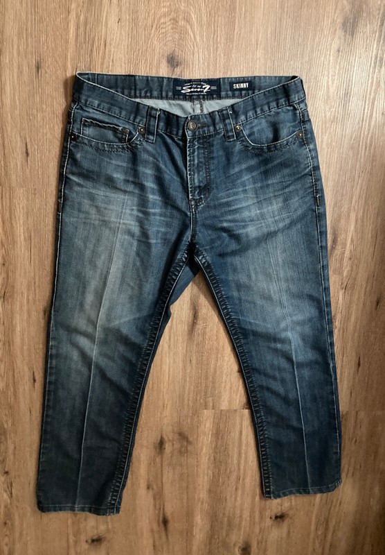 Seven7 Women's Skinny Faded Denim Jeans - Size 14 (36/28)