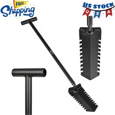Metal Detecting Shovel Digging Tool with Double Serrated Blade Heavy Du...