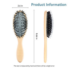 Wooden Brush Cute Compact Lightweight Stylish