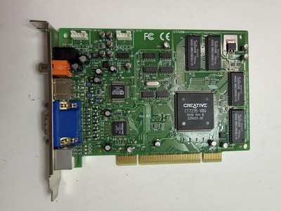 Vintage Creative CT7250 CT7235-VBQ PCI Graphics Video Card   Untested (v20)