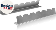 Juego de 2 Estantes para Brochetas Kabob, Soporte para Brochetas de Acero Inoxidable con 6 Muescas Compati