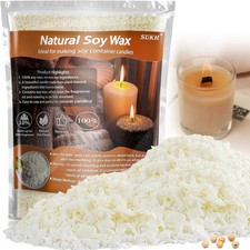Soy Wax for Candle Making - Natural Soy Wax Flakes for DIY Scented Candles, Bulk