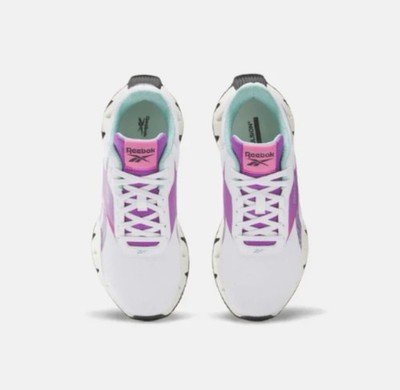 Reebok Zig Dynamica STR Women's Shoes Size 10.5/WHITE/CHALK/PURPLE