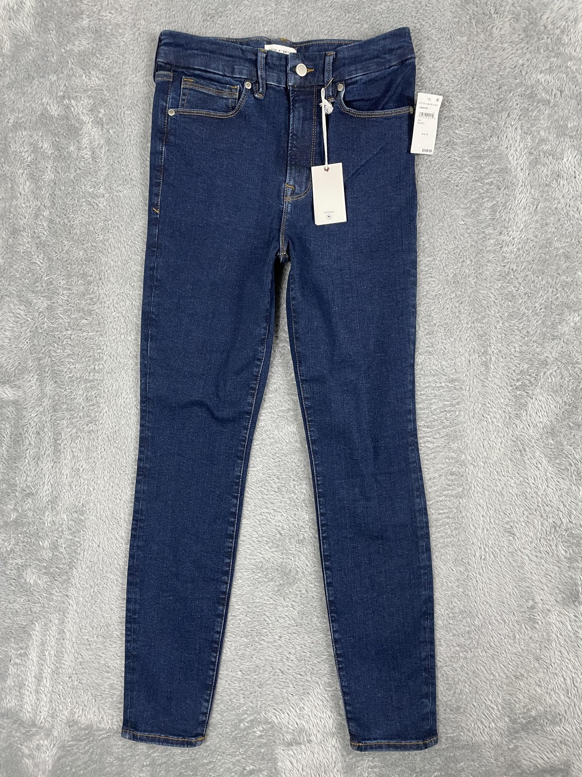 Good American Jeans Womens 6-12 Blue Always Fits Good Waist High Rise Skinny