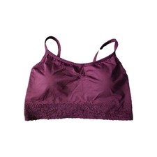 Torrid Curve Burgundy Bralette Size 2/Padded/Straps NWT