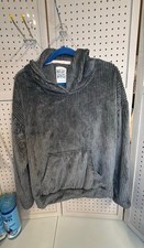 Muk Luks Gray Ribbed Hoodie 125