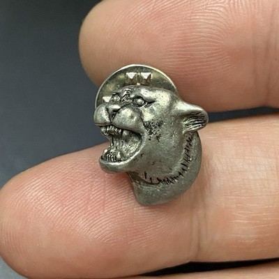 Bobcat Cougar Wildcat Head Hat Lapel Pin 3D Made Thailand