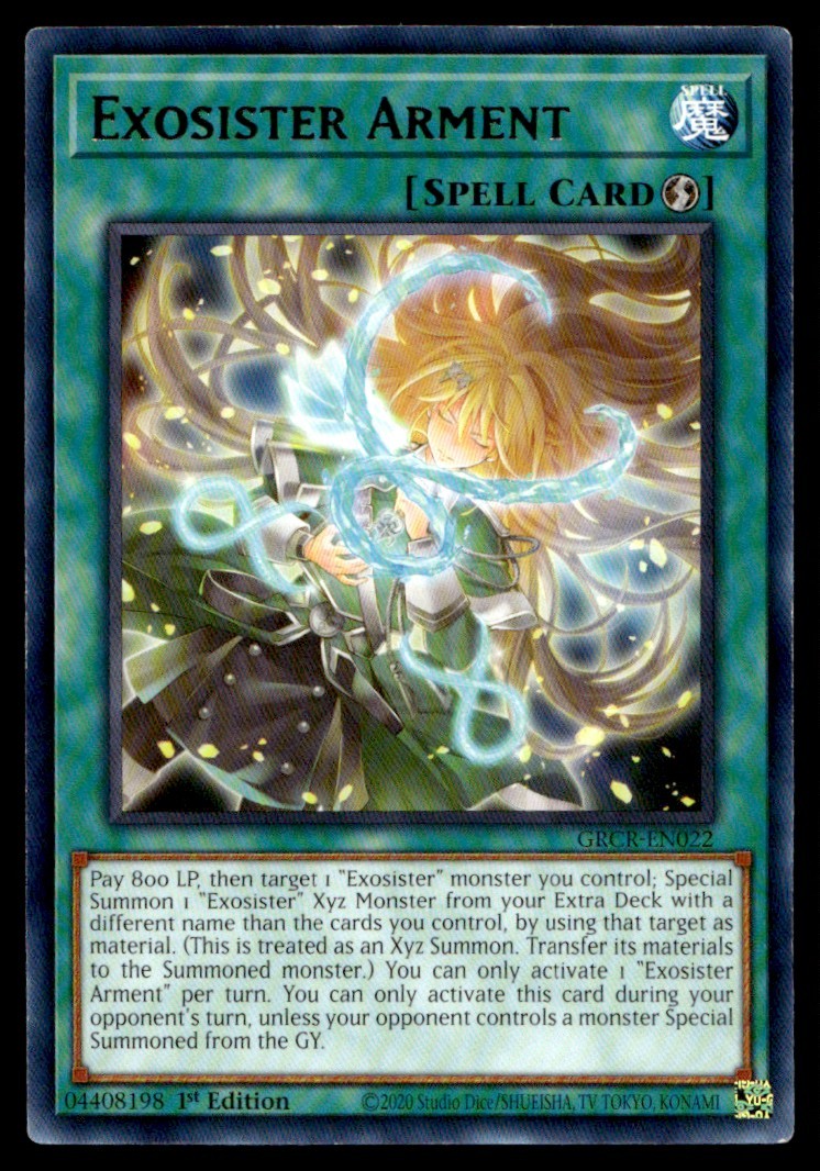 Exosister Arment The Grand Creators GRCR-EN022 MP YuGiOh TCG