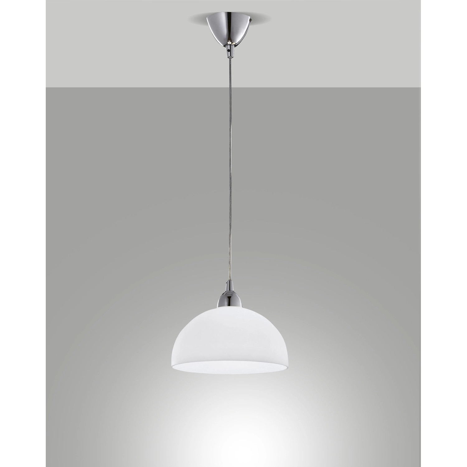 Prezzo Outlet Nice Sospensione Bianca 26cm Fabas Luce | Sconto Imbattibile