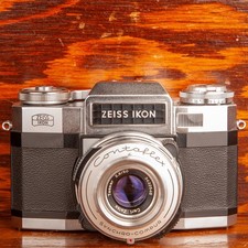 Zeiss Ikon Contaflex Vintage 35mm Film SLR Camera W Tessar 50mm Tested Working