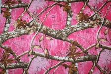 HOT PINK Real Tree CAMO Camouflage Fabric FAT QUARTER COTTON Hunting RealTree