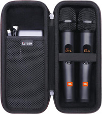 LTGEM Case Compatible with JBL Wireless Two Microphone/Jbl Partybox Wireless Mic