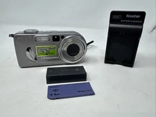 Sony Digital Camera Cybershot DSC-P10 5.0MP Silver w/Battery Mem. Card & Charger