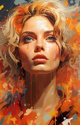 Fiery Redhead   4x6 Art Print