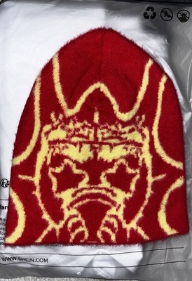 Chief Keef glo gang graphic hat UNISEX RED BEANIE Y2kK