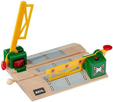 World 33750 - Magnetic Action Crossing  Interactive Wooden Toy Train Accessory