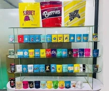 100 3.5g Mylar Bags, Resealable Candy Bags, Gift Baggies, Stand-up Packagin