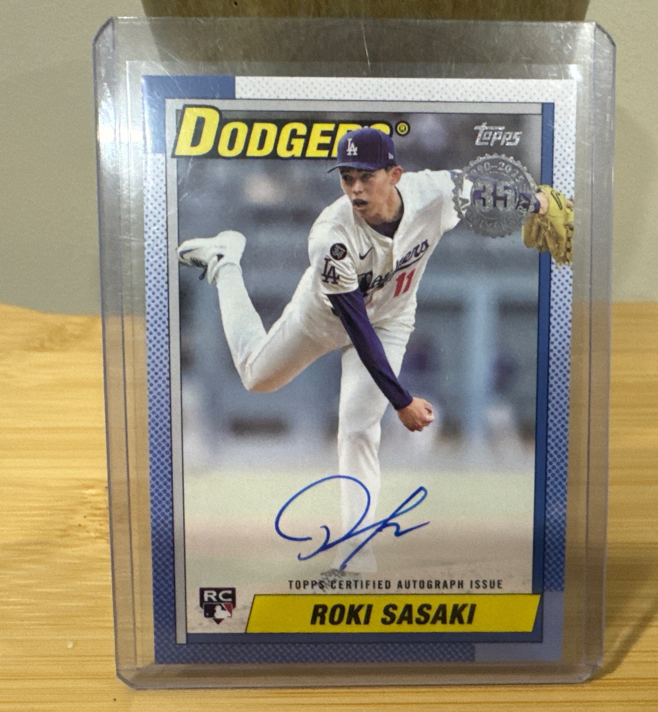 2025 Topps Update Series - 1990 Topps Auto Roki Sasaki #90AU-RSA (AU, RC)