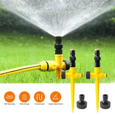 360° Rotation Auto Irrigation System Garden Lawn Sprinkler Patio Save Water