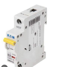 Image of EATON 25 AMP CURVE B 10kA MCB CIRCUIT BREAKER EMBH125