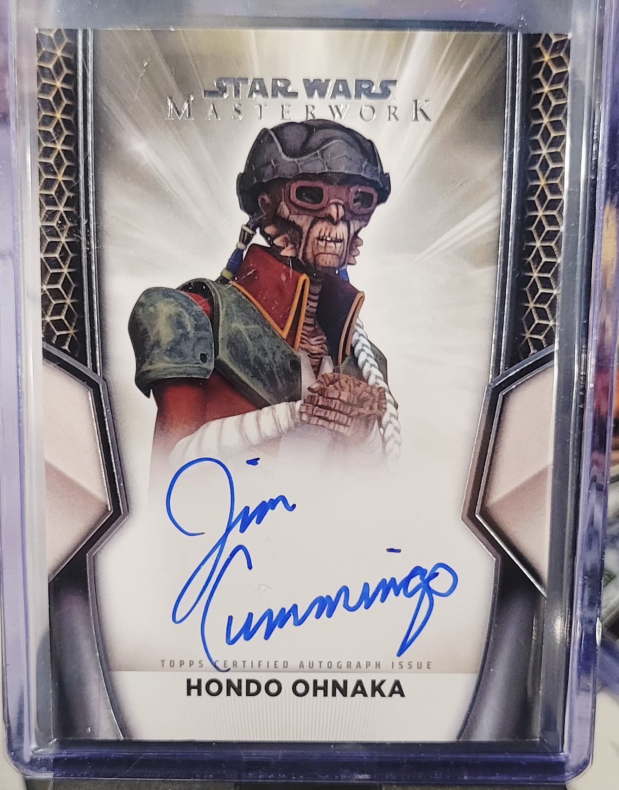 2025 Topps Star Wars Masterwork Jim Cummings Auto as Hondo Ohnaka A-HO view 1