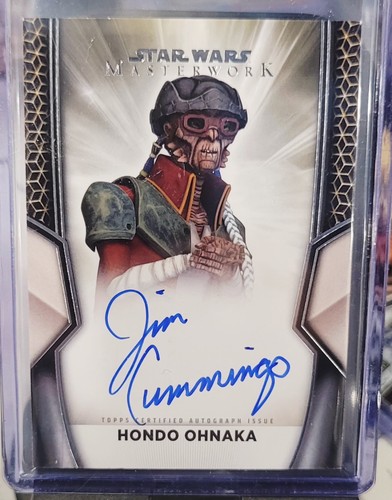 Cummings as Hondo Ohnaka [Purple] #Jim Star Wars 2018 Topps Galaxy Autograph card