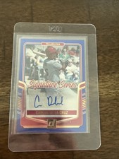 2024 Donruss CARLOS DE LA CRUZ #SS-CD Signature Series Auto Blue 39/75