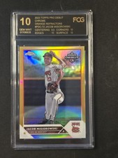 Jacob Misiorowski 2023 Topps Chrome Pro Debut Gold /50 Refractor Prospect FCG 10