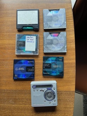 Sony MD Walkman MZ-R700PC MiniDisc Recorder MDLP + 5 MiniDiscs funktionsfähig