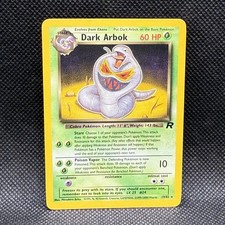 Dark Arbok Card 19/82 Non-Holo Rare, Team Rocket Series Pokemon Nintendo TCG LP+