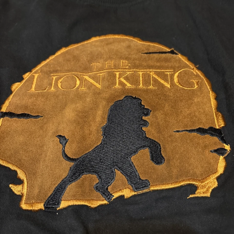 Chaqueta Disney El Rey León Hombres XL Parche Lona Bombardero Letterman 1994 De Colección Foto 4 de 4