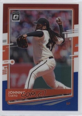 2020 Panini Donruss Optic Red White & Blue Prizm 15/150 Johnny Cueto #122 0nr3