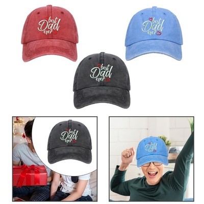 Bestickter Baseballhut Bester Vater aller Zeiten Sonnenhut für Ausflüge Gartenpartys