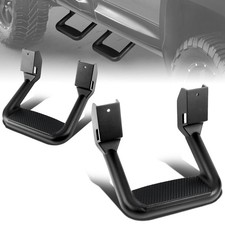 Universal Side Step for Pickups Trucks, Aluminum, Black Coated, Set of 2