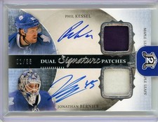 2013-14  The Cup Phil Kessel/Jonathan Bernier Dual Signature Patches Auto /35