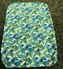 Ling's Designs Full Futon Cover Fiji Pattern Green & Blue Leaves Tropical NEW!