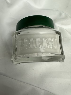 PRORASO White Pre Shave Cream For Sensitive Skin, Green Tea, Oat, NEW
