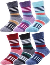 EBMORE Kids Merino Wool Socks for Toddlers Boys Girls Warm Thermal Winter Thi...