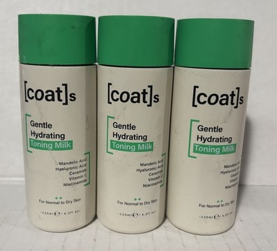 Lot of 3 Coats Gentle Hydrating Toning Milk 4.2 FL Oz normal to dry skin NEW!