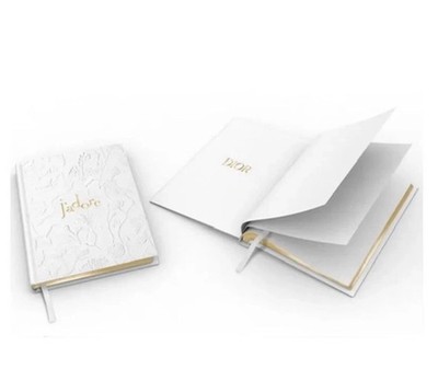 Dior Beauty J'adore Floral Embossed Notebook Journal White Blank Novelty GWP New