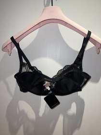 Agent Provocateur Black Pink Fifi Lace Bra 36C (95C FR)