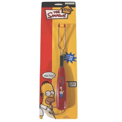 NEU The Simpsons Talking Homer BBQ Fork Die Simpsons Sprechende BBQ Gabel