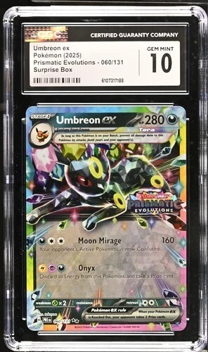 Umbreon ex 060/131 - Prismatic Evolutions: Surprise Box CGC 10 GEM MINT